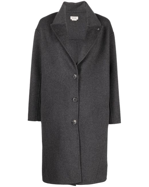 Zadig & Voltaire buttoned-up single-breasted coat