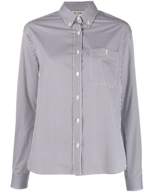 Saint Laurent striped long-sleeve shirt
