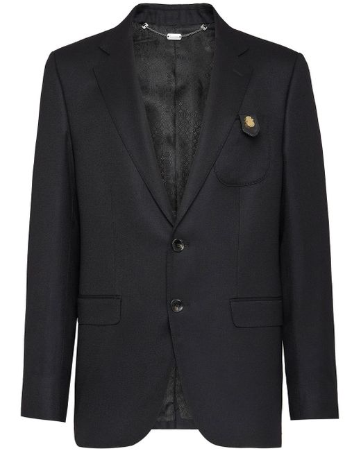 Billionaire chest-pocket fitted blazer