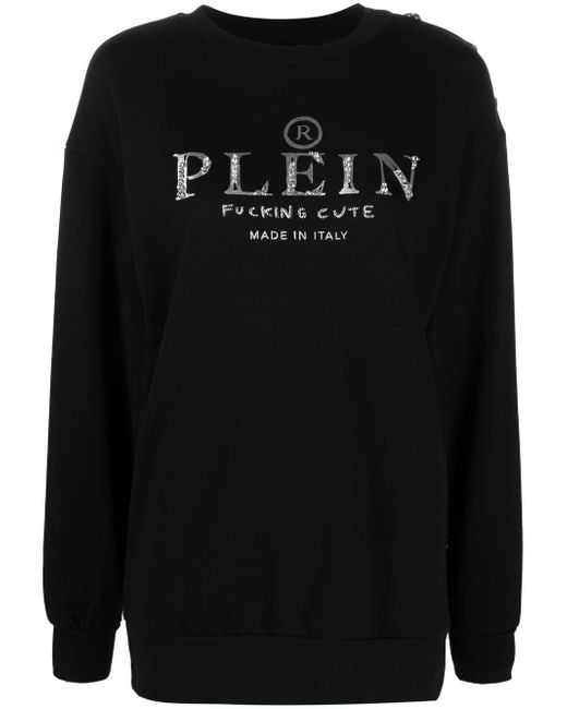 Philipp Plein logo-print crew-neck sweatshirt