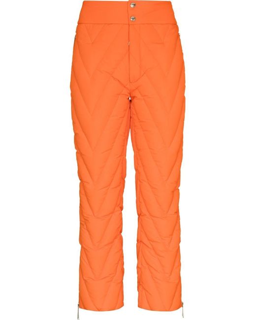 Khrisjoy chevron quilted ski trousers