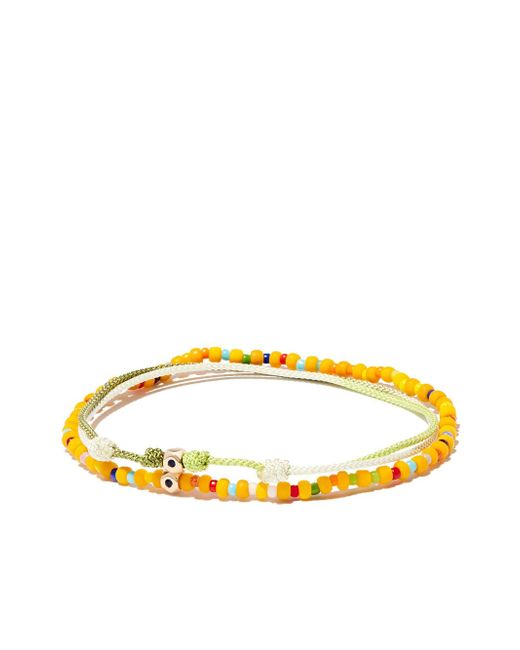 Luis Morais 14kt yellow beaded bracelet set