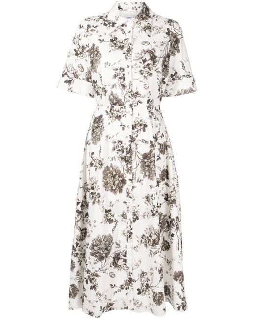 Erdem all-over floral-print shirt dress