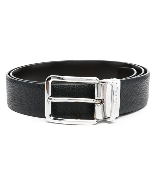 Canali buckled leather belt