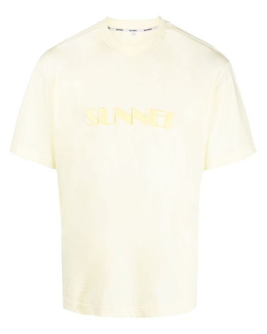 Sunnei logo-print detail T-shirt