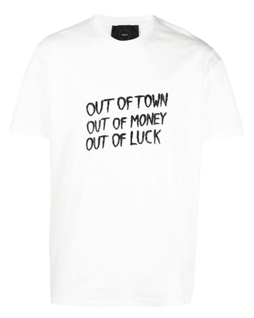 Limitato slogan-print short-sleeved T-shirt