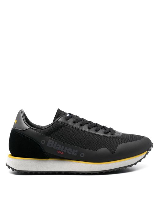 Blauer knitted upper low-top sneakers