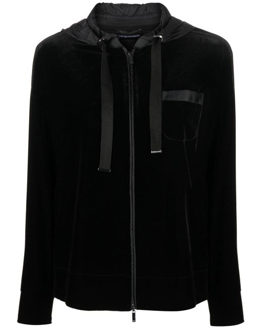 Emporio Armani zip-up hooded jacket
