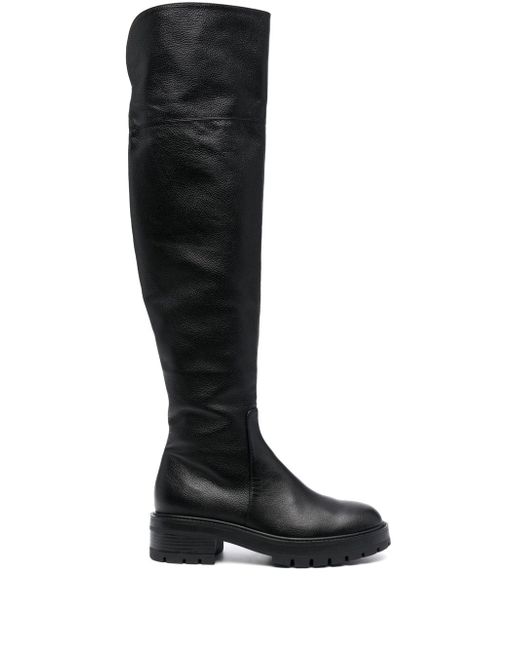 Aquazzura Whitney knee-high leather boots