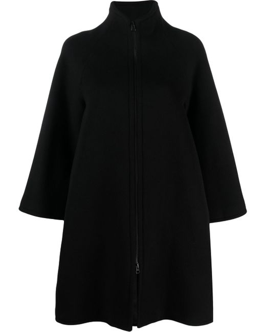 Gianluca Capannolo zipped high-neck felted coat