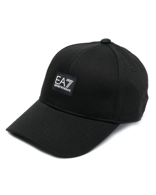 Ea7 logo-patch detail baseball cap