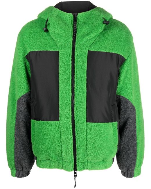 Msgm hooded panelled jacket