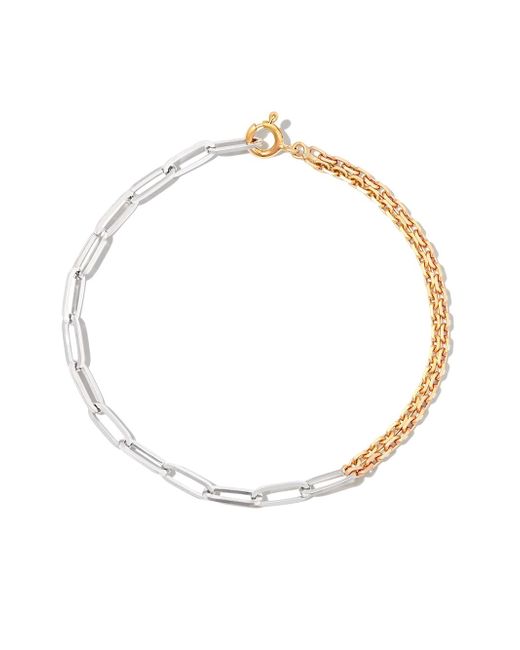 Yvonne Léon 18kt white and yellow gold chain bracelet
