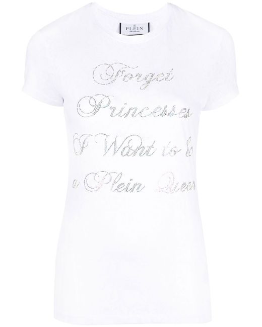 Philipp Plein crystal-embellished cotton T-shirt