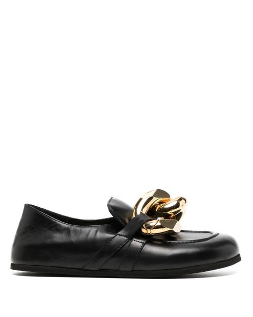 J.W.Anderson Chain collapsible back loafers