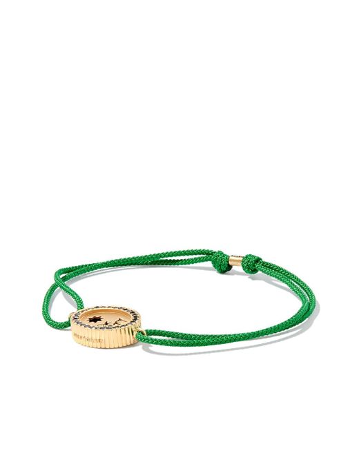 Luis Morais 14kt yellow palm tree charm cord bracelet