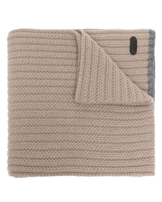 Moorer ribbed-knit cashmere scarf