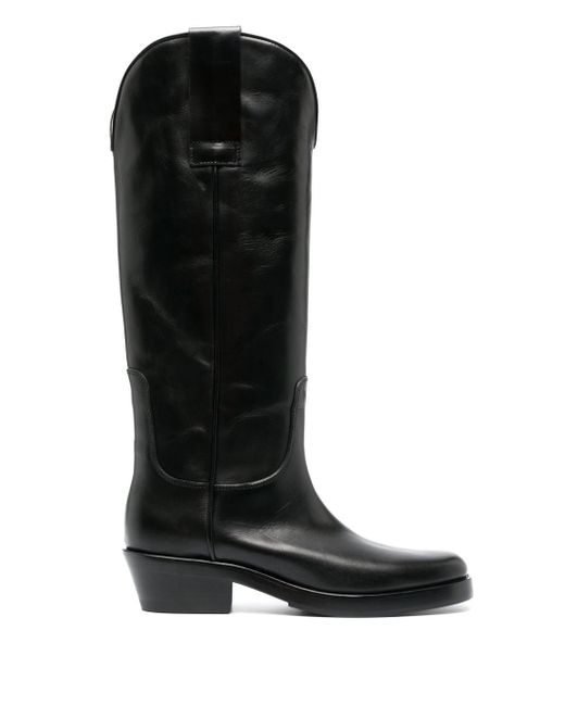 Raf Simons knee-length leather boots