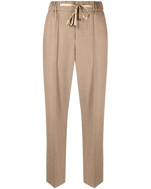Peserico high-waisted tailored trousers