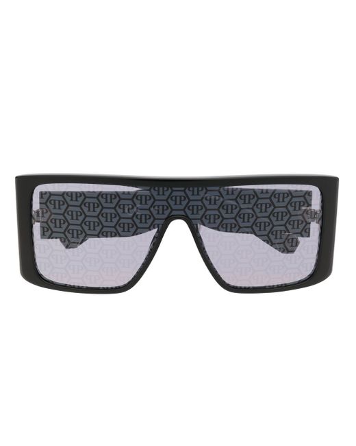Philipp Plein Eyewear oversized-wrap-around sunglasses