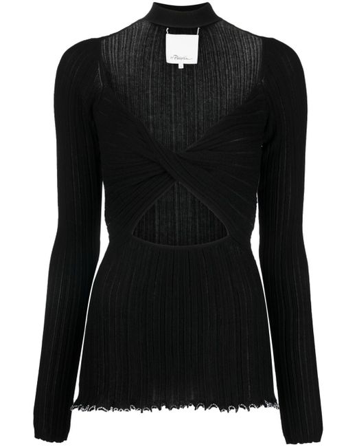 3.1 Phillip Lim cut-out knitted top