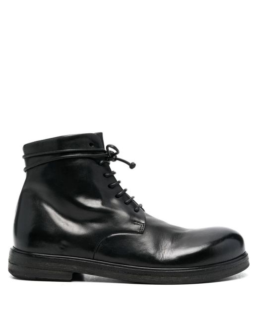 Marsèll polished-leather lace-up boots