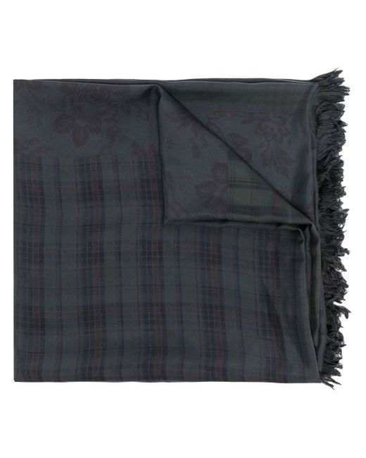 Pierre-Louis Mascia check-print silk scarf