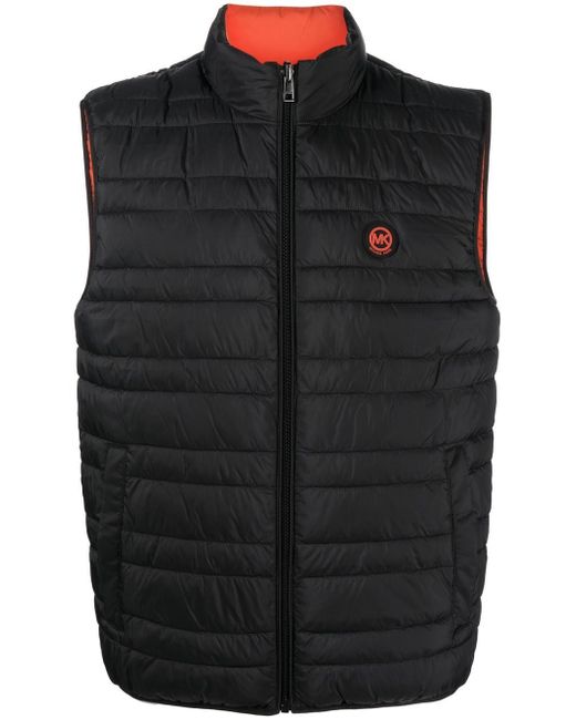 Michael Kors Collection logo-plaque quilted gilet