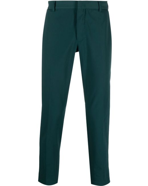 PT Torino contrasting-cuff straight-leg trousers