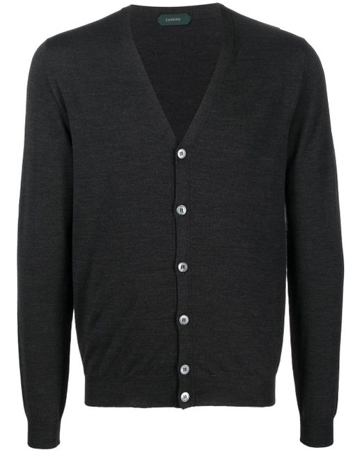 Zanone button-up knitted cardigan