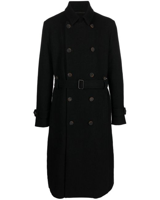 Forme D'expression belted double-breasted trench coat