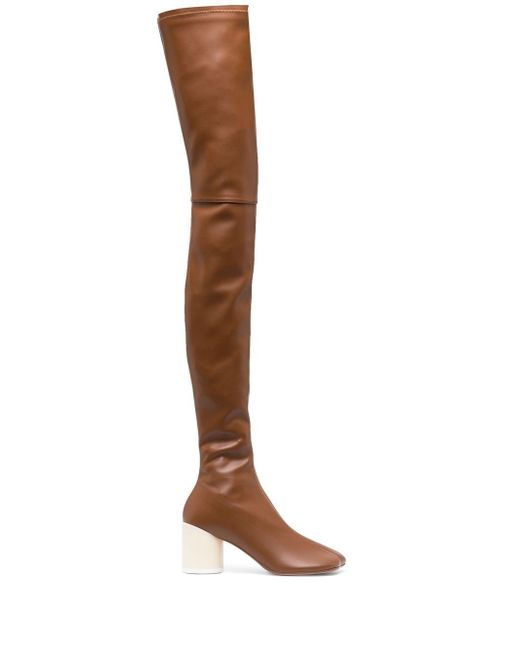 Mm6 Maison Margiela thigh-high leather boots