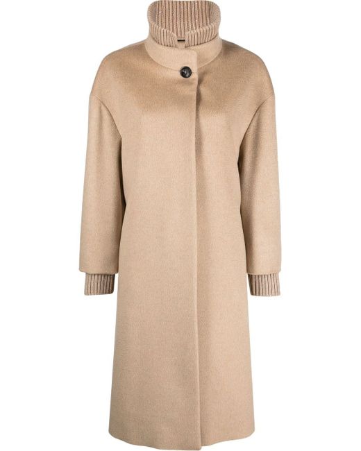 Cinzia Rocca single-breasted cashmere coat