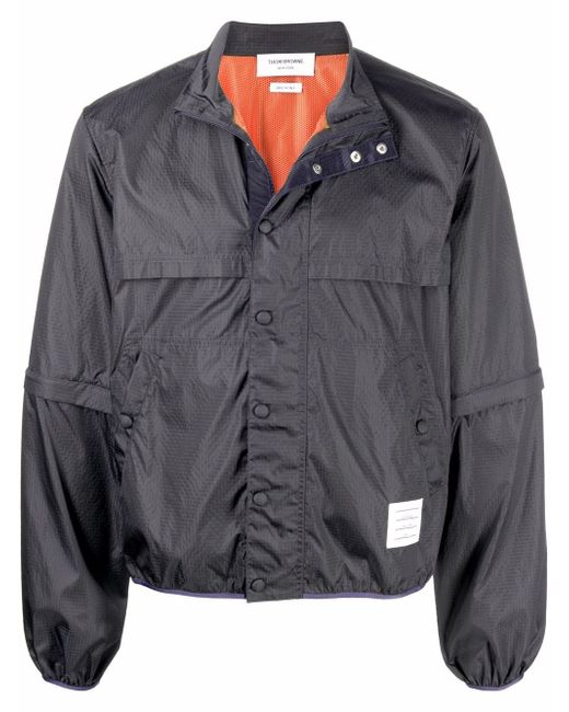 Thom Browne removable-sleeves zip-up jacket