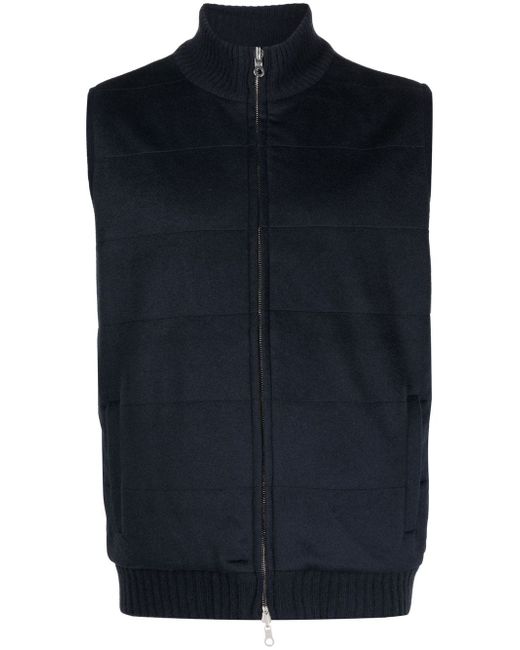 N.Peal quilted cashmere gilet