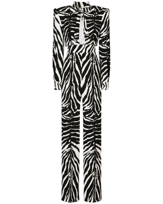 Dolce & Gabbana zebra-print jumpsuit
