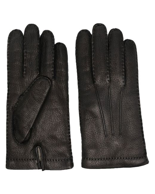 Fay full-finger leather gloves