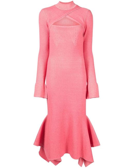 3.1 Phillip Lim cut-out ribbed knit dress