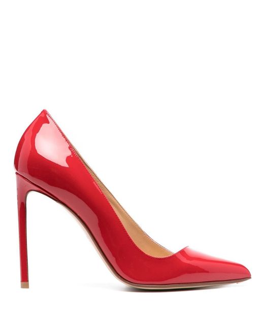 Francesco Russo pointed 110mm patent-leather pumps