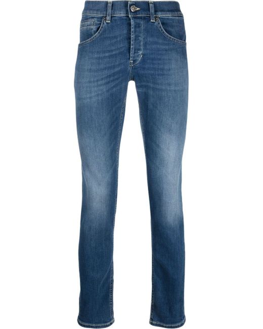 Dondup stretch-cotton straight-leg jeans