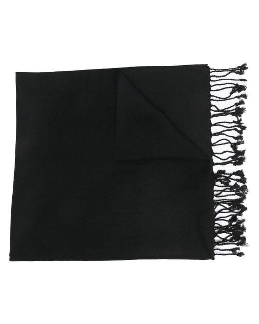 Versace Jeans Couture logo-patch fringed scarf
