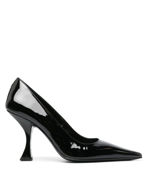 by FAR pointed 95mm patent-leather pumps