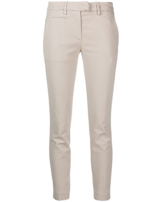 Dondup mid-rise cropped-leg trousers