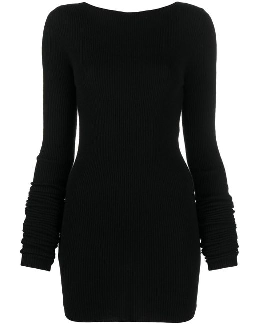 Rick Owens cut-out detail knitted top