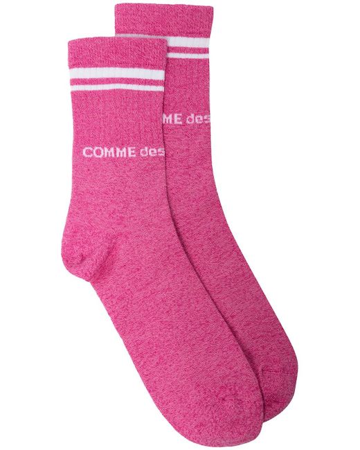 Comme Des Garçons Homme Plus intarsia-knit logo socks