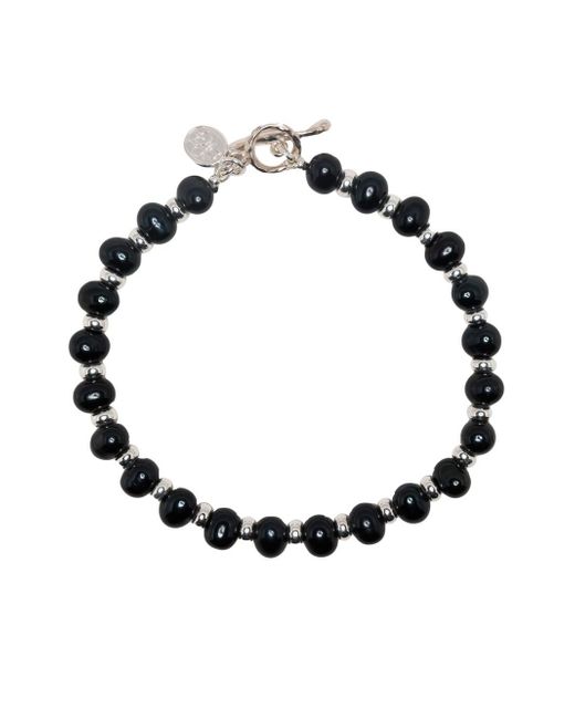 Dower And Hall beaded T-bar fastening bracelet