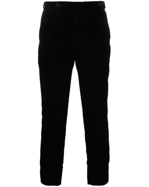 Saint Laurent velvet cropped trousers