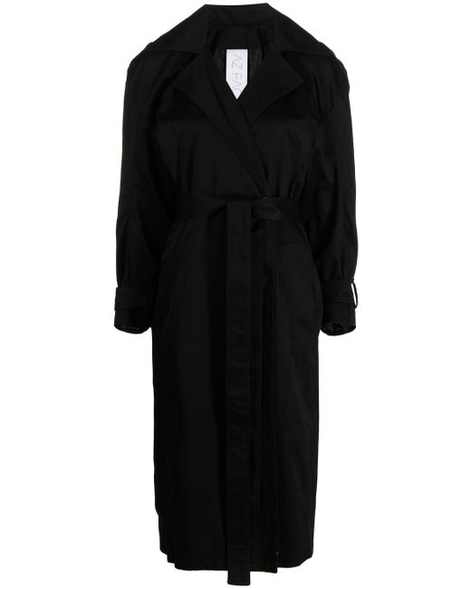 Az Factory long-sleeve belted trench coat