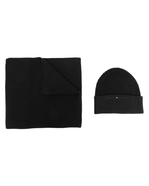 Tommy Hilfiger scarf and beanie hat set