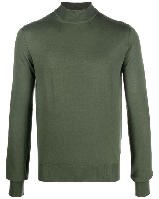 There Was One mock-neck virgin-wool jumper